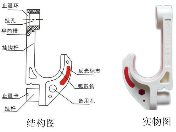 矿用电缆挂钩结构图